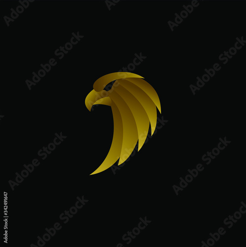 Golden Eagle Head Vector Logo Concept Stock Vector Adobe Stock Golden Eagle Head Vector Logo Concept Stock Vector Adobe Stock