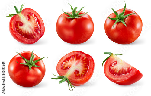 Fototapeta Tomatoes isolated