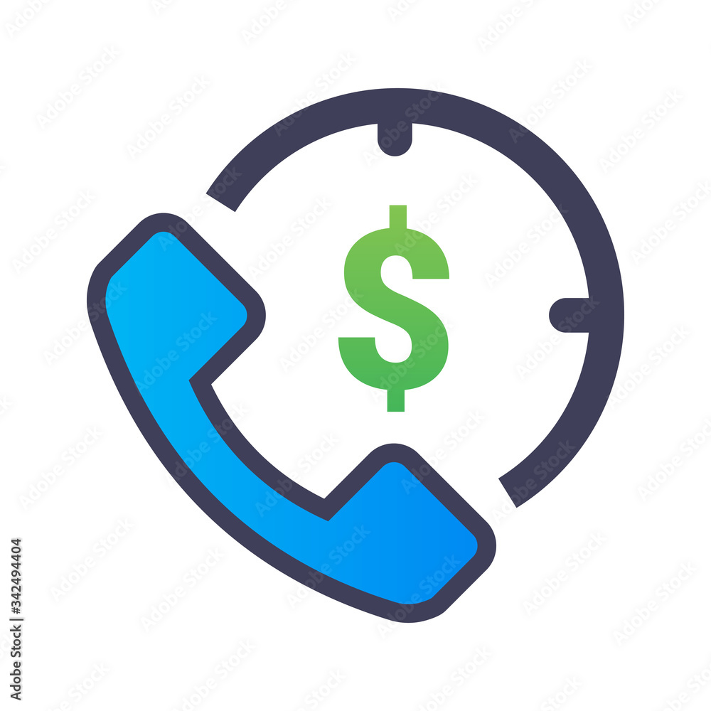 Business call, business conversation phone icon with chat bubble and dollar sign. money talk. Stock Vector illustration isolated on white background. EPS 10 Business call, business conversation phone icon with chat bubble and dollar sign. money talk. Stock Vector illustration isolated on white background. EPS 10
