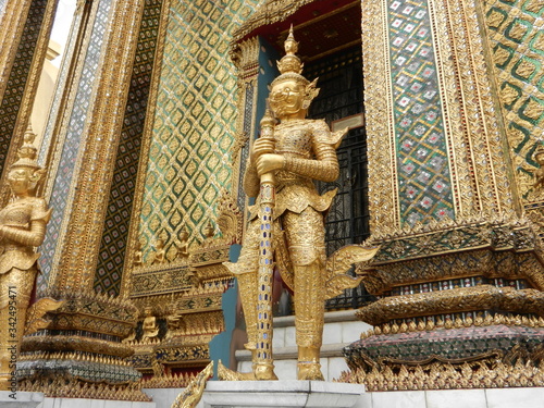 Buddhist, Bangkok, Thailand, Wat Phra Kaeo, grosser Palast, Königspalast