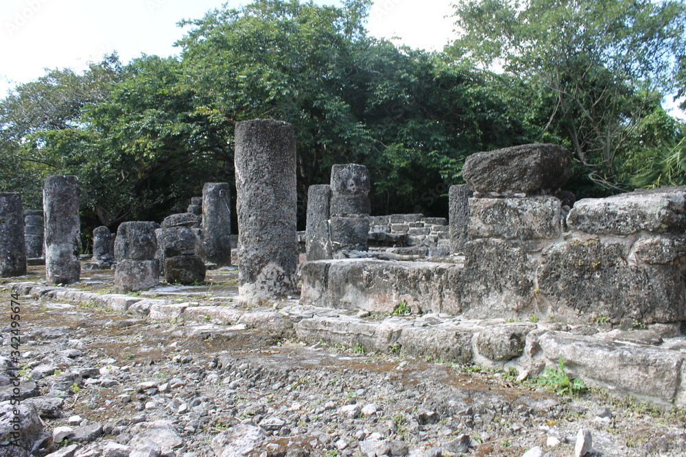 Naklejka premium Cozumel, Ruinen, Mayas, Incas, Yucatan, Quintana Roo, Mexiko