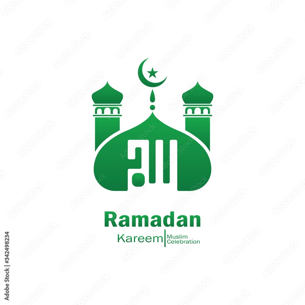 Ramadan kareem mosque vector design and illustration. For banners, templates and greetings cards for the month of Ramadan Ramadan kareem mosque vector design and illustration. For banners, templates and greetings cards for the month of Ramadan