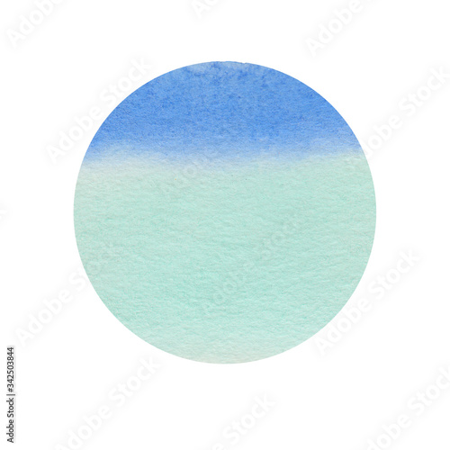 gradient watercolor blue circle