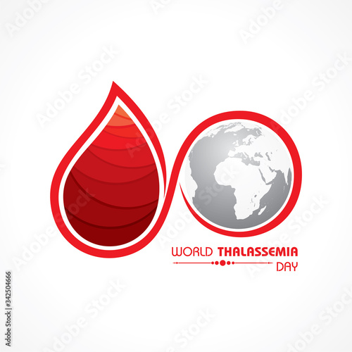 Vector illustration on the theme of world Thalassemia day - 8th May