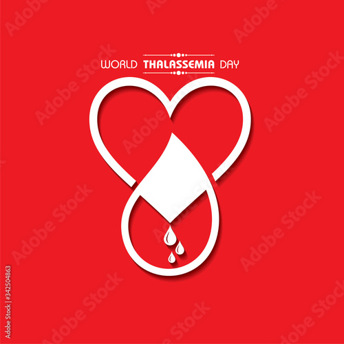 Vector illustration on the theme of world Thalassemia day - 8th May photo