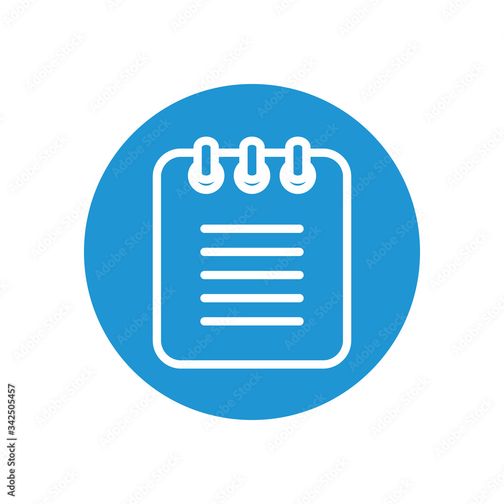 block note icon, line block style block note icon, line block style