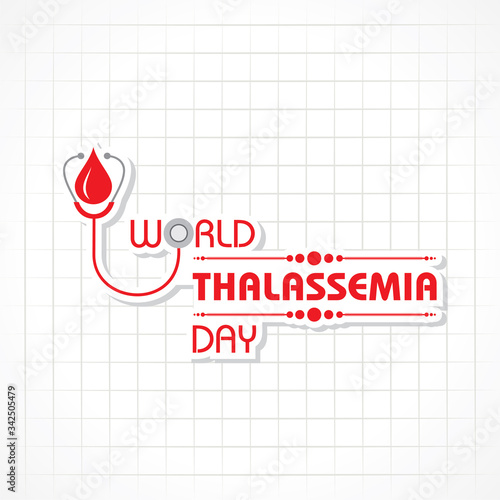 Vector illustration on the theme of world Thalassemia day - 8th May photo