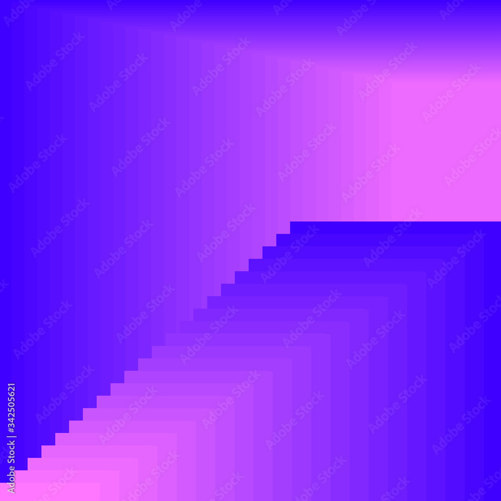 Obraz premium Puple pink stair step color, sliced layers, step color, gradient blend, marble gradient, wave, graphic, vector, Illustration.
