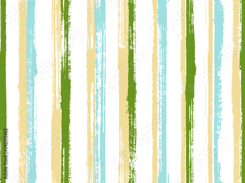 Ink hand drawn straight lines vector seamless pattern. Traditional bedding textile print design. 