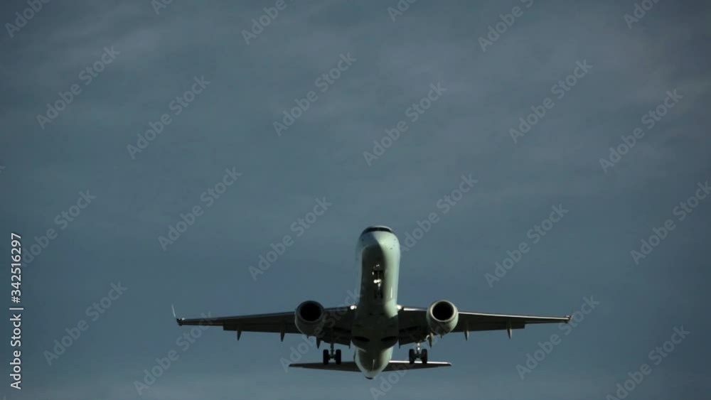 Plane on final approach for landing at Vancouver YVR Plane on final approach for landing at Vancouver YVR