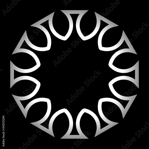 cov sars 2 - coronavirus icon sign symbol, white gradient outline flat - vector