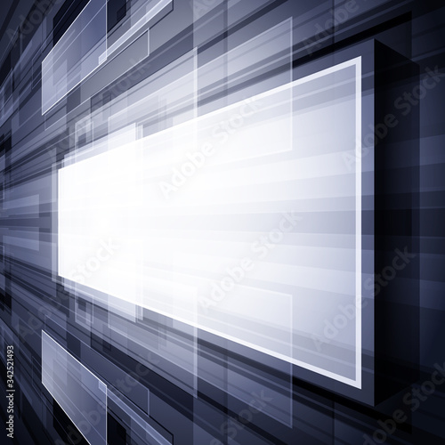 Abstract background virtual reality 3d screen vector illustration