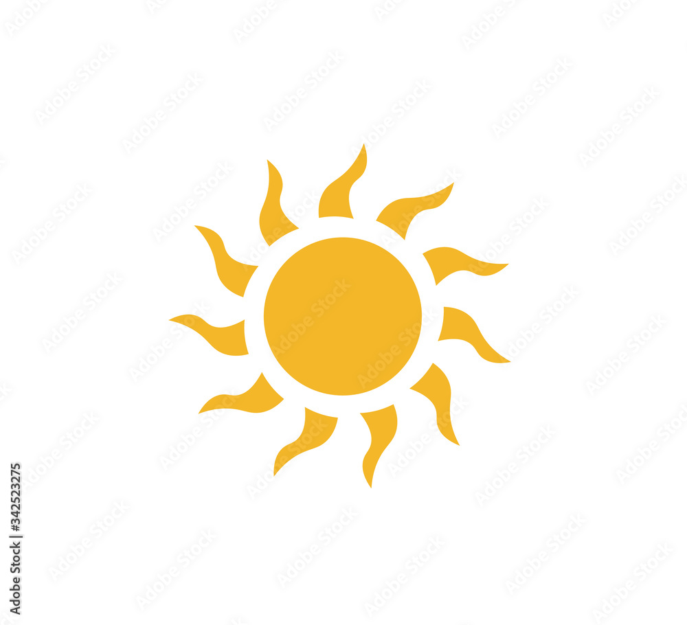 Sun flat design illustration Sun flat design illustration