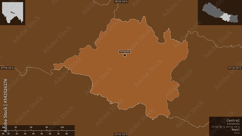 Obraz premium Central, Nepal - composition. Pattern