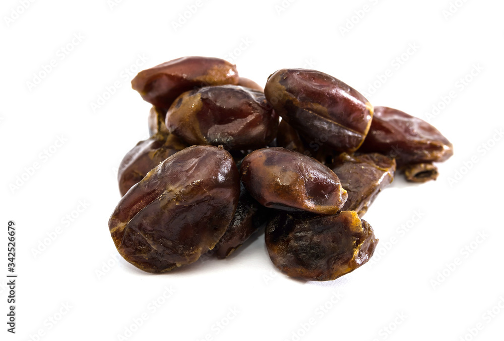 ripe dates isolated on white background. ripe dates isolated on white background.