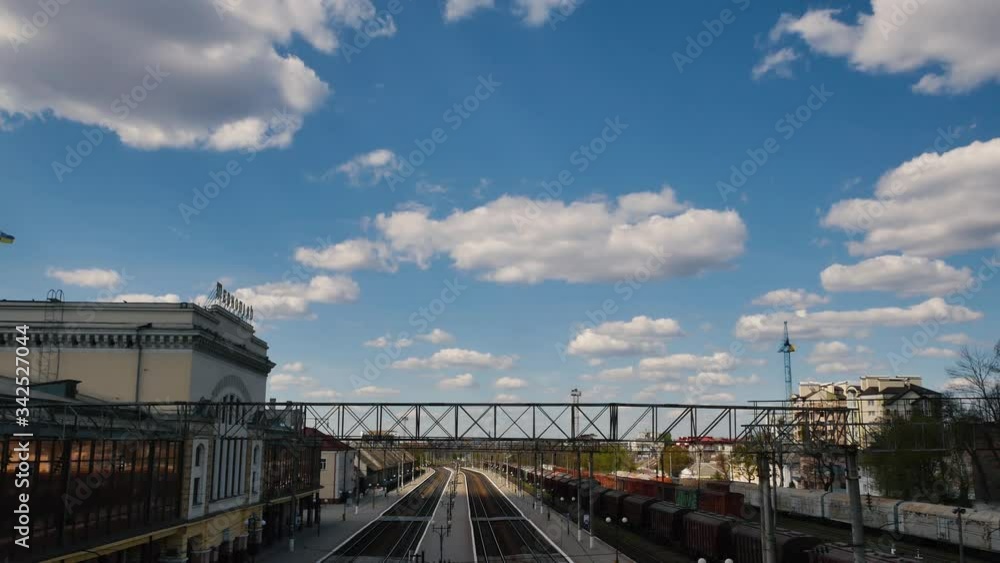Timelapse of white clouds with blue sky video loop. Timelapse of white clouds with blue sky video loop.