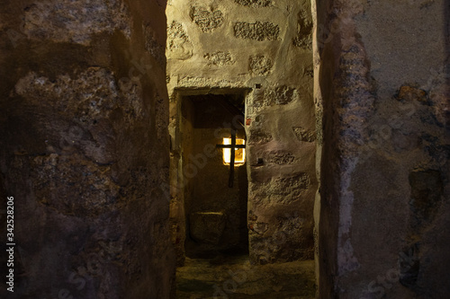 Small cell of San Pedro de Alcantara located in the old convent of Palancar. Pedroso de Acim. Spain. photo