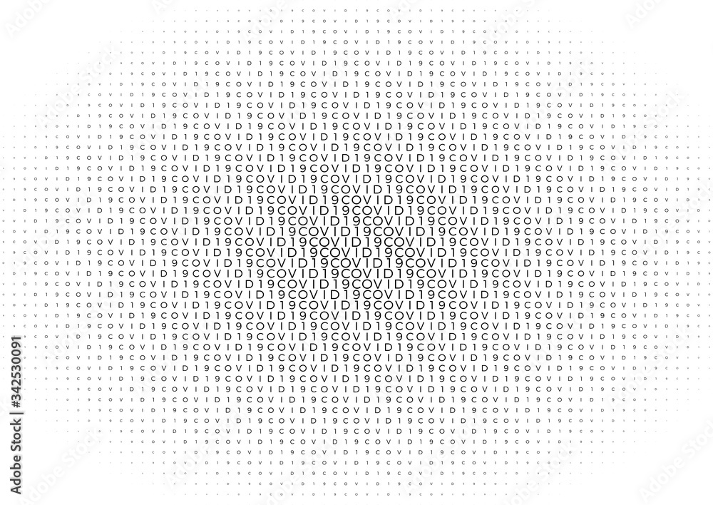 Coronavirus background halftone. Modern vector illustration. Covid-19 outbreak concept. Monochrome black and white geometric pattern. Coronavirus background halftone. Modern vector illustration. Covid-19 outbreak concept. Monochrome black and white geometric pattern.