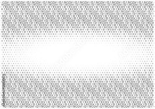 Coronavirus background halftone. Modern vector illustration. Covid-19 outbreak concept. Monochrome black and white geometric pattern.