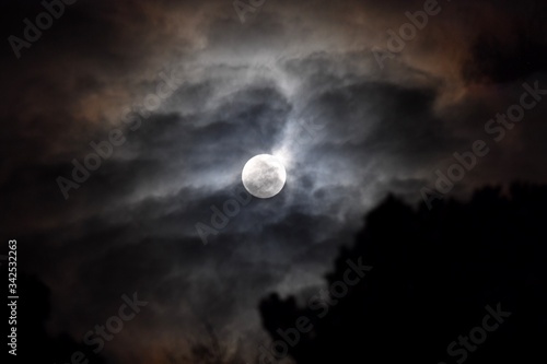 Moody supermoon