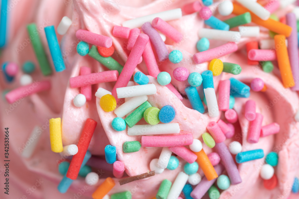 Handmade marshmallows with various decorative topping closeup Handmade marshmallows with various decorative topping closeup