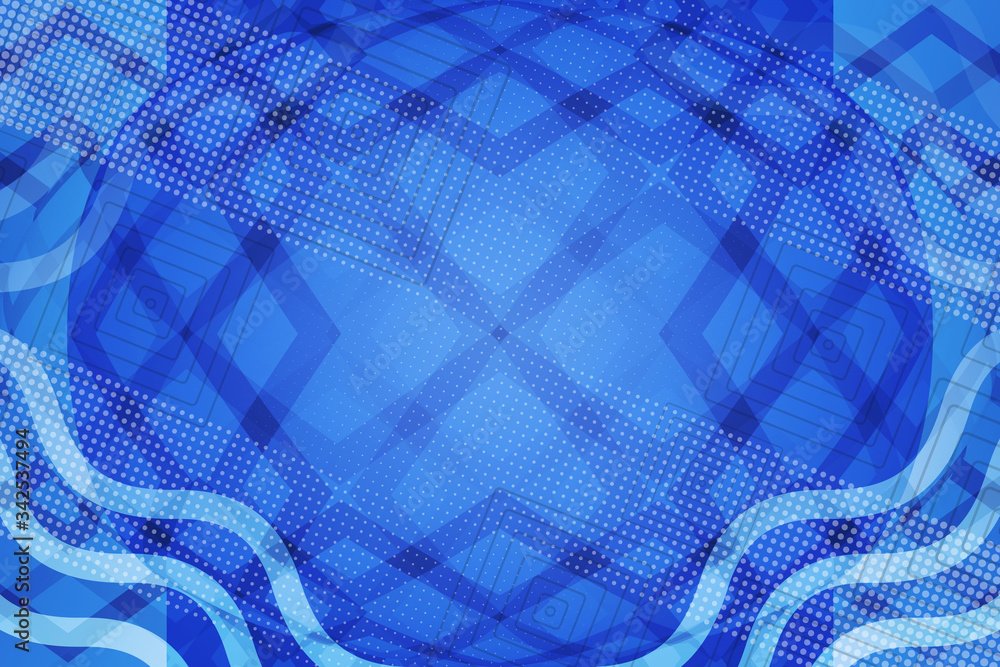 Fototapeta premium abstract, blue, wave, illustration, lines, line, waves, art, pattern, design, wallpaper, backgrounds, water, backdrop, digital, light, curves, texture, gradient, curve, technology, graphic, vector