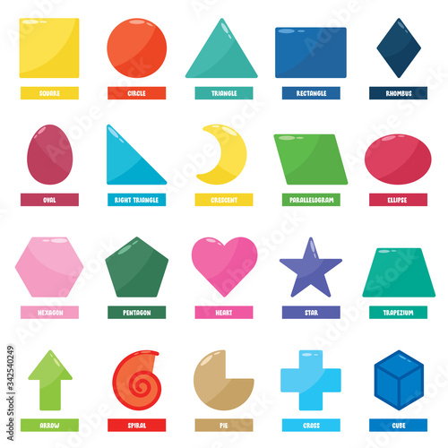 Set Of Basic Geometric Shapes