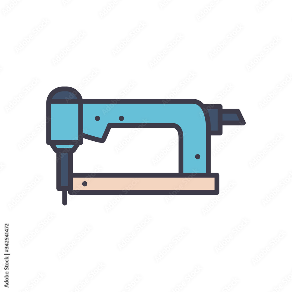 Isolated hand sandler fill style icon vector design Isolated hand sandler fill style icon vector design