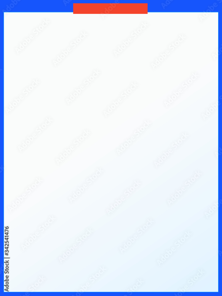 Blue Banner Page With Orange Tab Blue Banner Page With Orange Tab