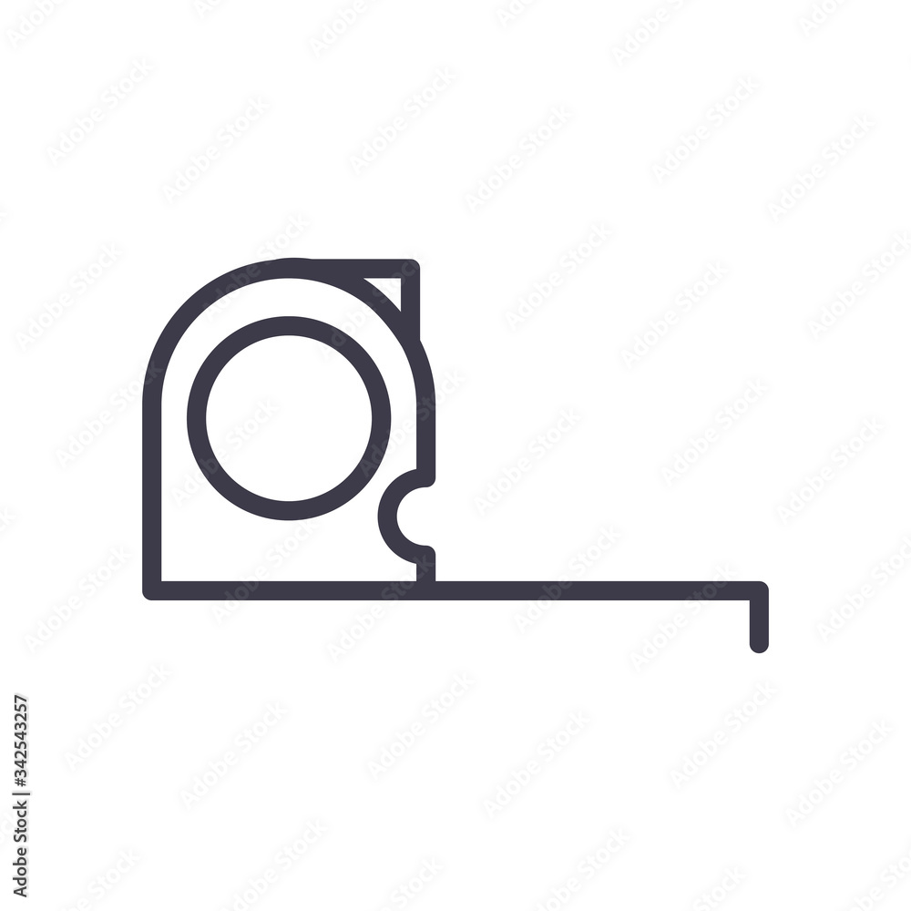 Isolated meter line style icon vector design Isolated meter line style icon vector design