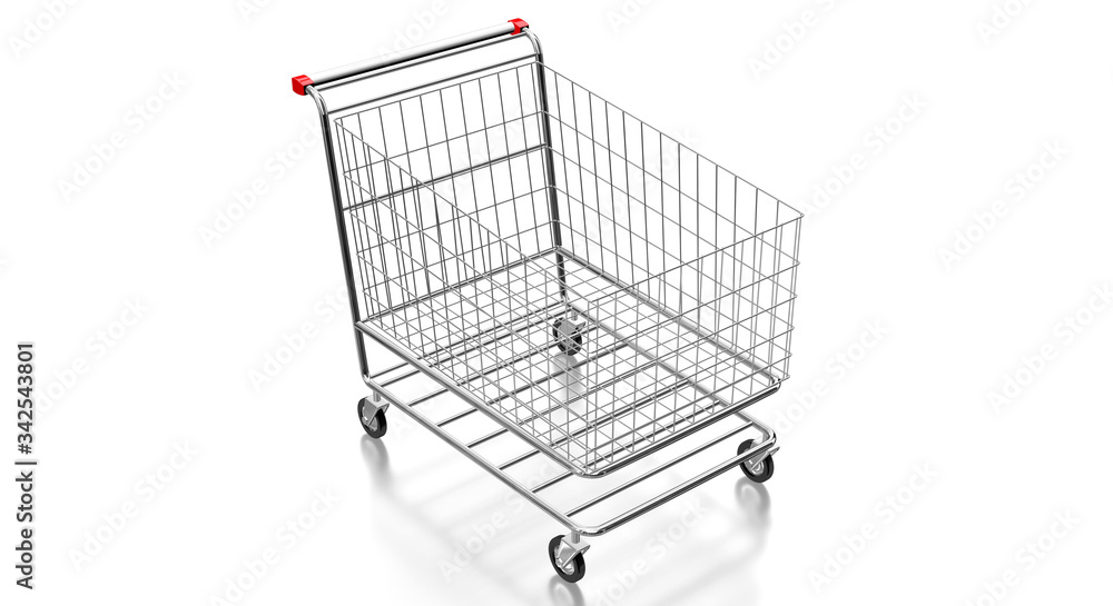 Shopping cart - 3D illustration