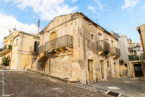 Ancient Architecture of Town of Cassaro, Province of Syracuse, Italy.