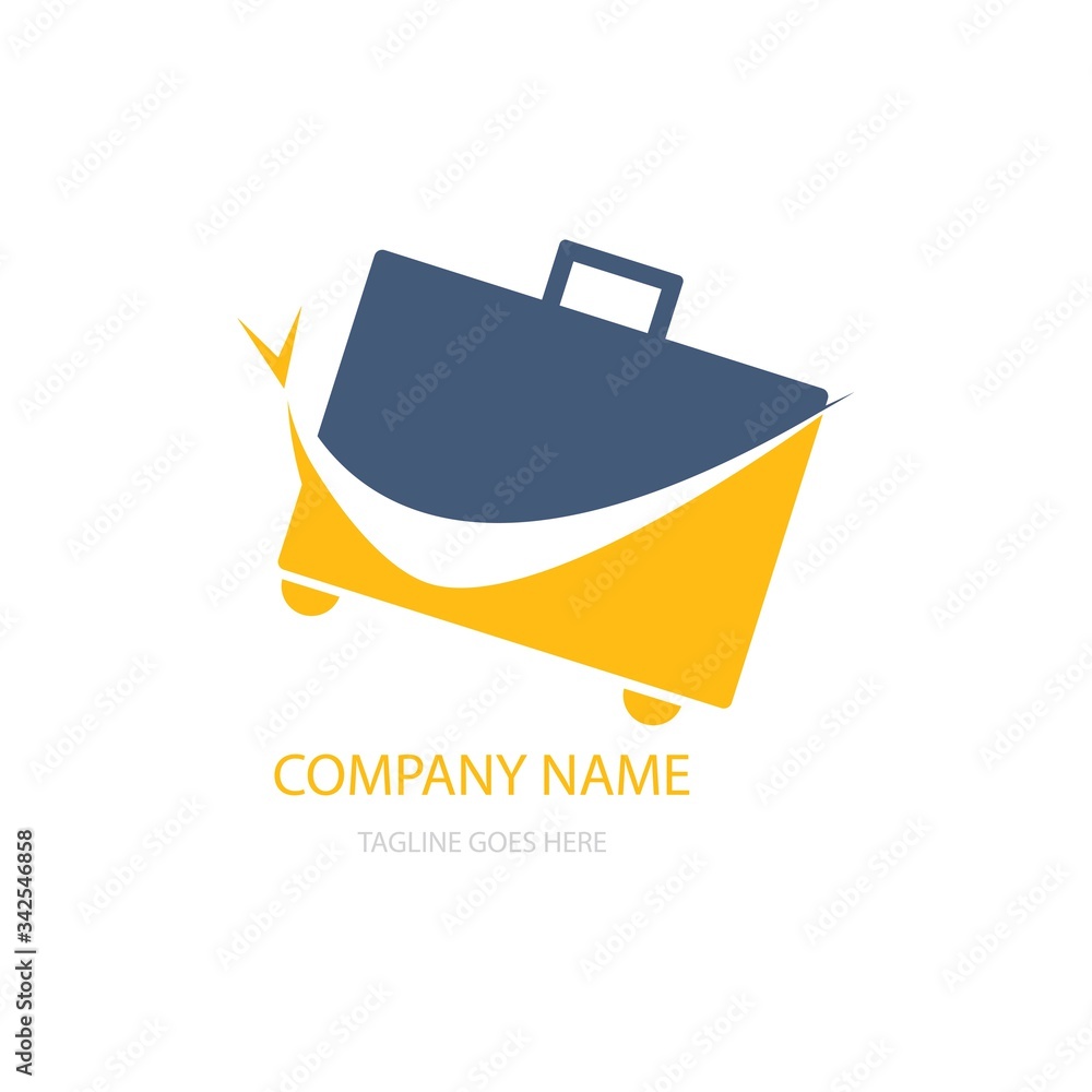 suitcase illustration logo vector suitcase illustration logo vector