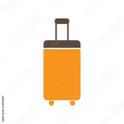 suitcase illustration logo vector