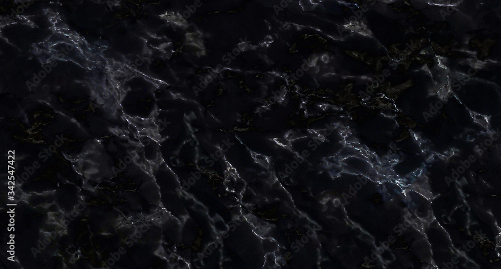 Black marble texture background with natural gray pattern