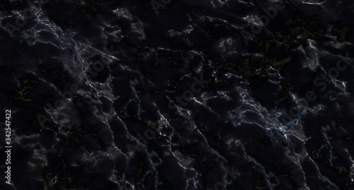 Black marble texture background with natural gray pattern