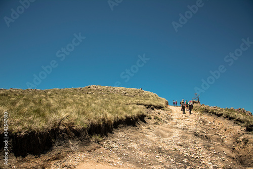 man on a mountain