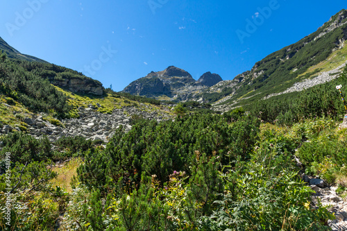 Hiking trail for Malyovitsa peak, Rila Mountain, Bulgaria