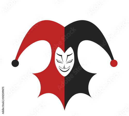 Design of funny jester illustration