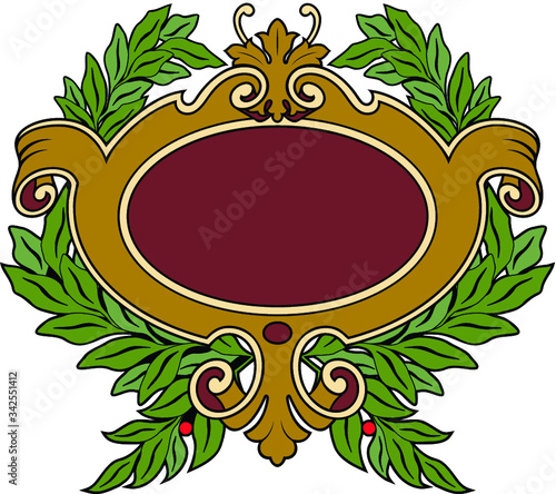 Floral Cartouche