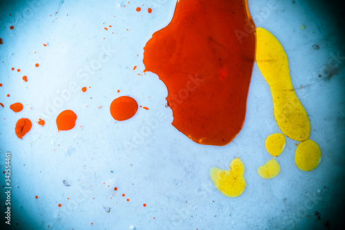 colorful paint splashes