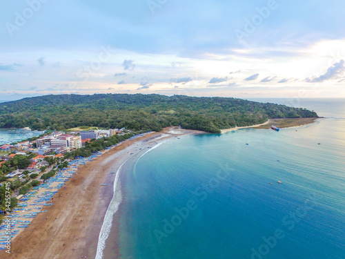 Panoramic View of Pangandaran Beach Bay © Ara Creative