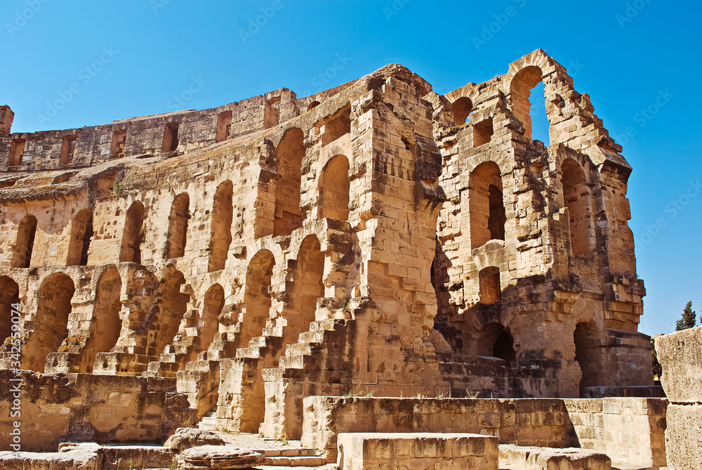 Largest  Roman colosseum in in North Africa