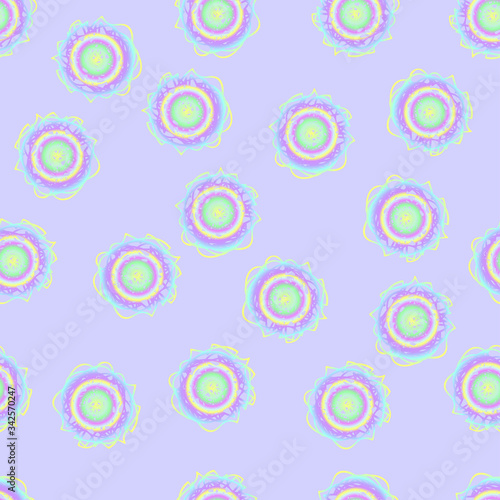 Polka Dot Rainbow Pattern Seamless