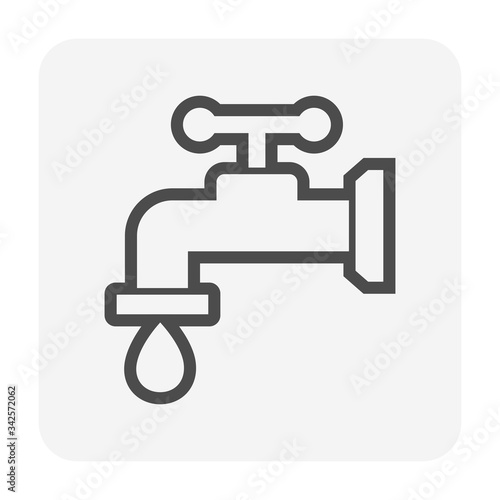 faucet plumbing icon