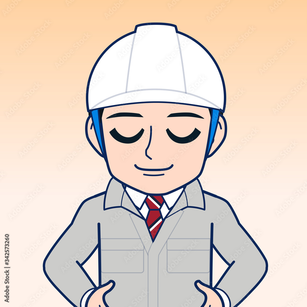 現場監督のイラスト