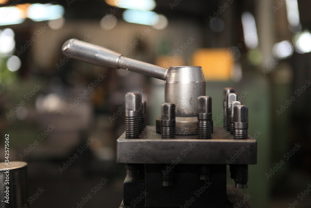 Fototapeta premium big engine gear drilling machine