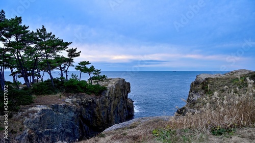 出雲日御碕灯台から見た日本海の情景＠島根