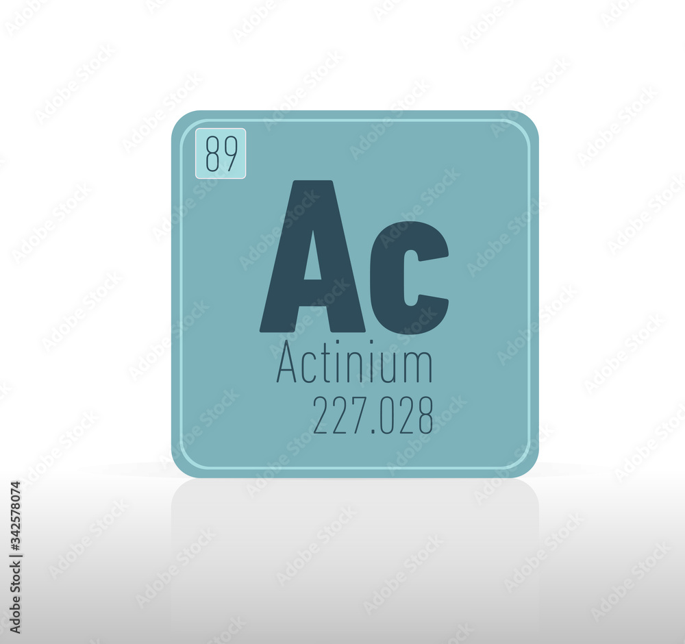 Actinium periodic table single element. Actinium periodic table single element.