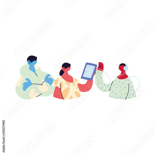 people sharing work methods online